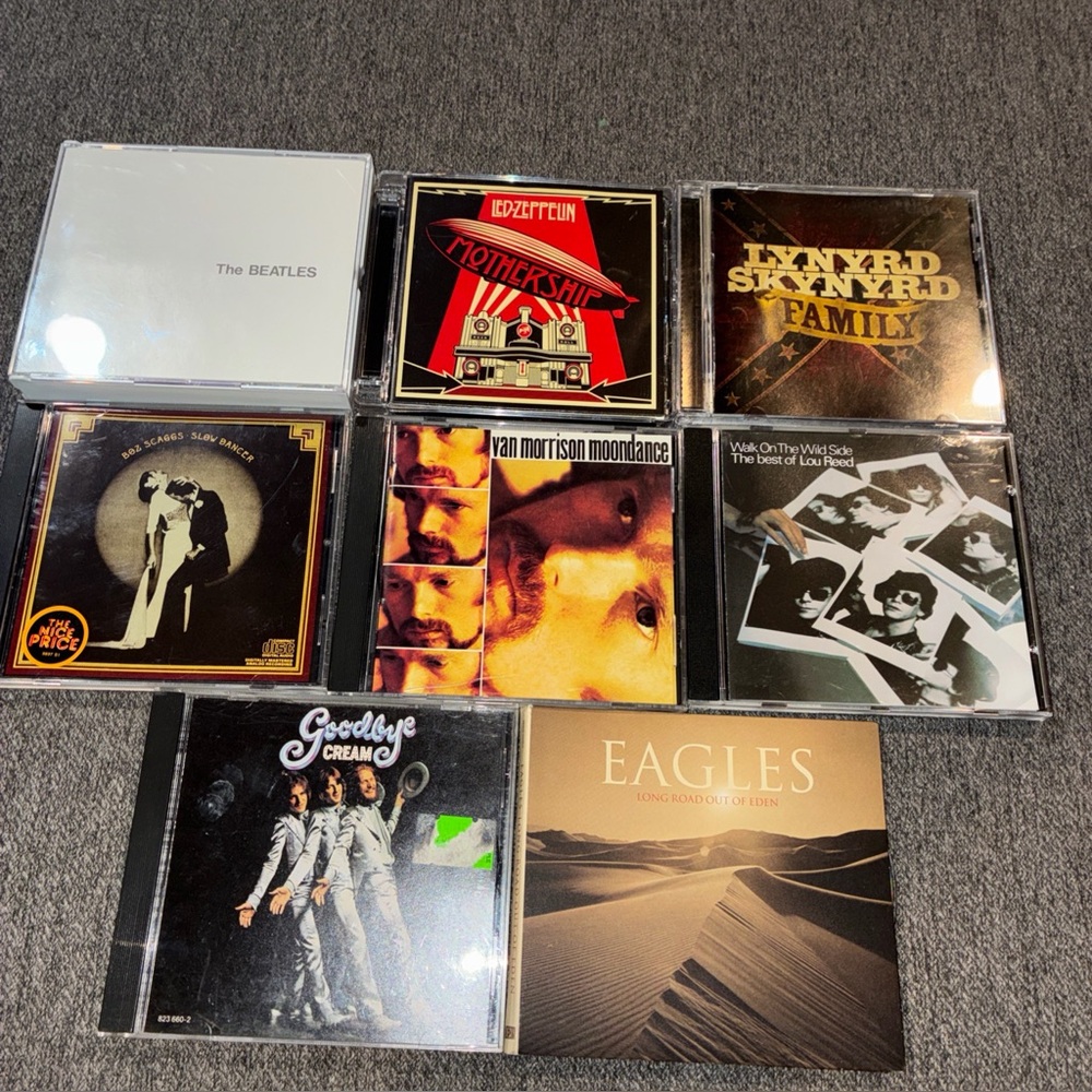 Classic Rock CD Lot Beatles Led Zeppelin Skynyrd Eagles Cream Van Morrison +++